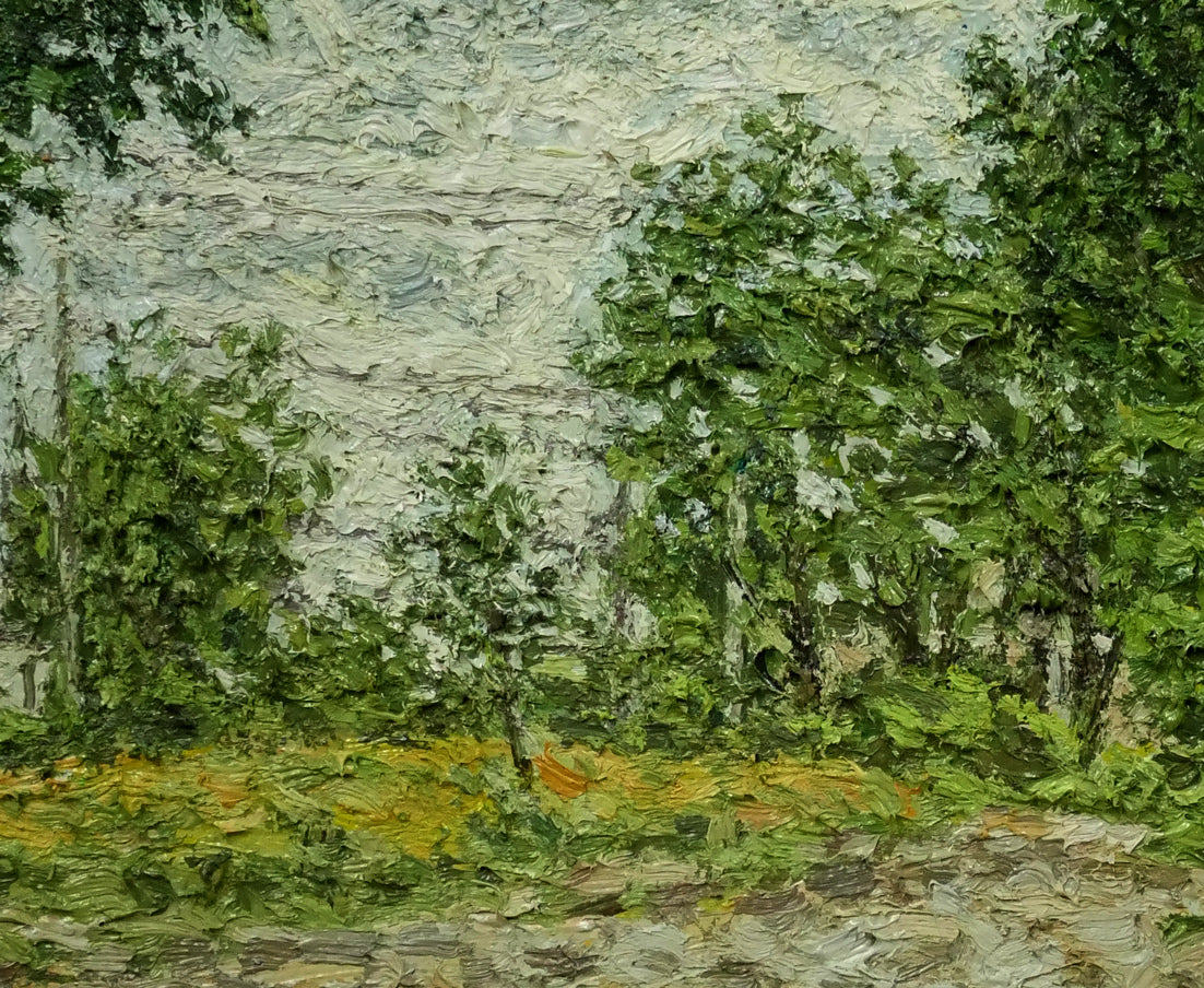 佐藤道雄「郭公なく頃（春光台公園・旭川）」油絵・SM 絵画買取・販売