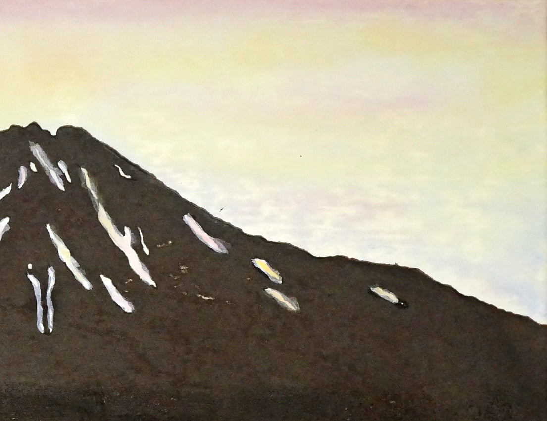 佐藤北久山「利尻富士」木版画　拡大画像3