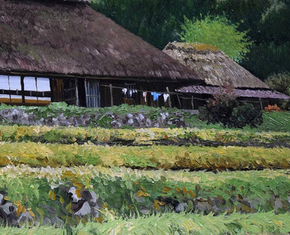 佐藤忠彦「山村春映（山口県）」油絵・P8号　拡大画像4