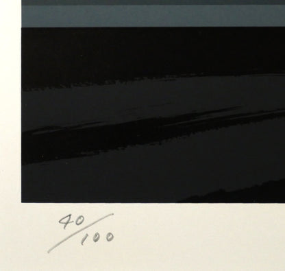沢田哲郎「FLASH　ZONE」シルクスクリーン版画　限定番号（ed,40/100）