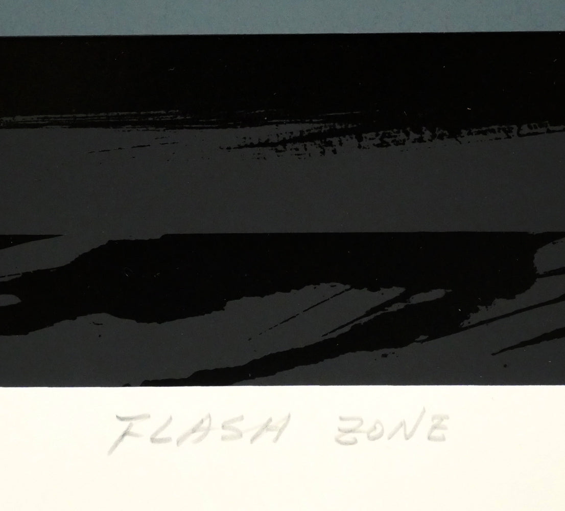 沢田哲郎「FLASH　ZONE」シルクスクリーン版画　タイトル