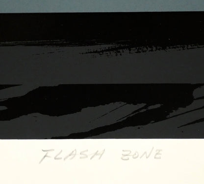 沢田哲郎「FLASH　ZONE」シルクスクリーン版画　タイトル