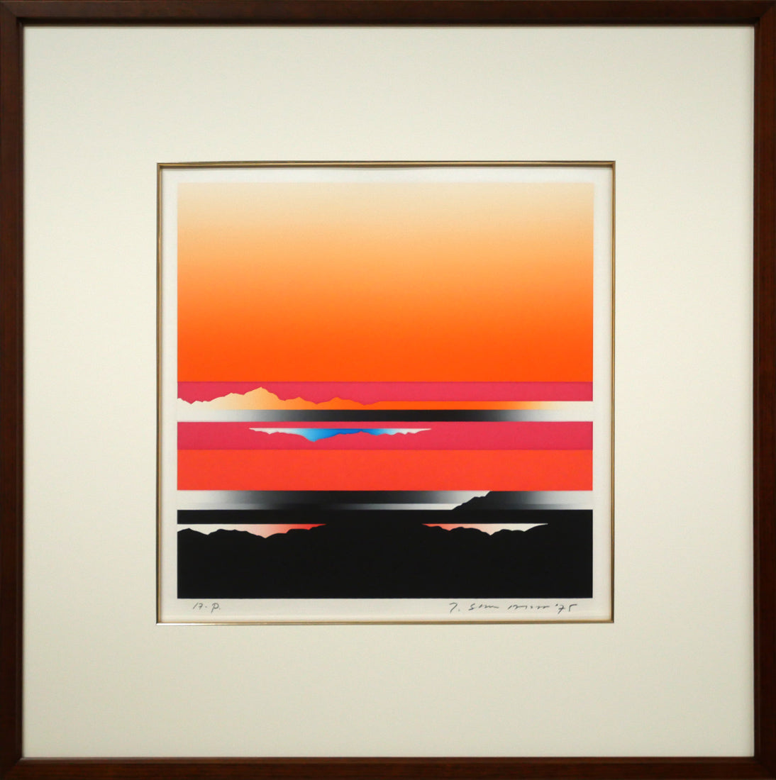沢田哲郎「SKY　SCAPE　シリーズ」シルクスクリーン版画