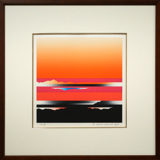 沢田哲郎「SKY　SCAPE　シリーズ」シルクスクリーン版画