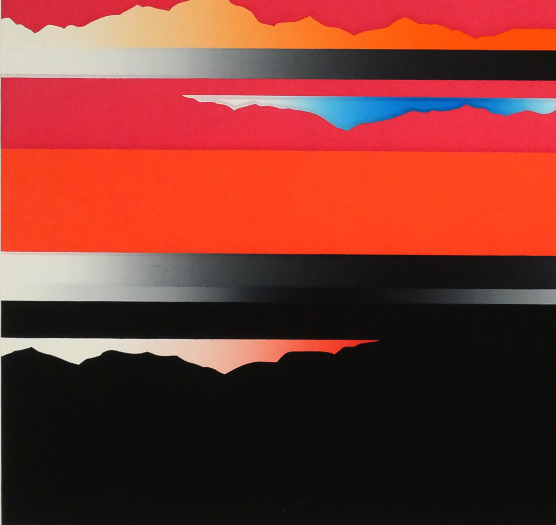 沢田哲郎「SKY　SCAPE　シリーズ」シルクスクリーン版画　拡大画像3