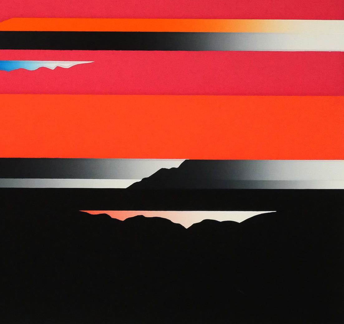 沢田哲郎「SKY　SCAPE　シリーズ」シルクスクリーン版画　拡大画像4