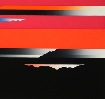 沢田哲郎「SKY　SCAPE　シリーズ」シルクスクリーン版画　拡大画像4