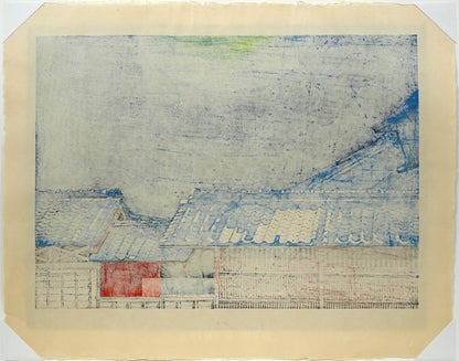 関野準一郎「東海道五十三次・二川」木版画　作品シート裏側画像