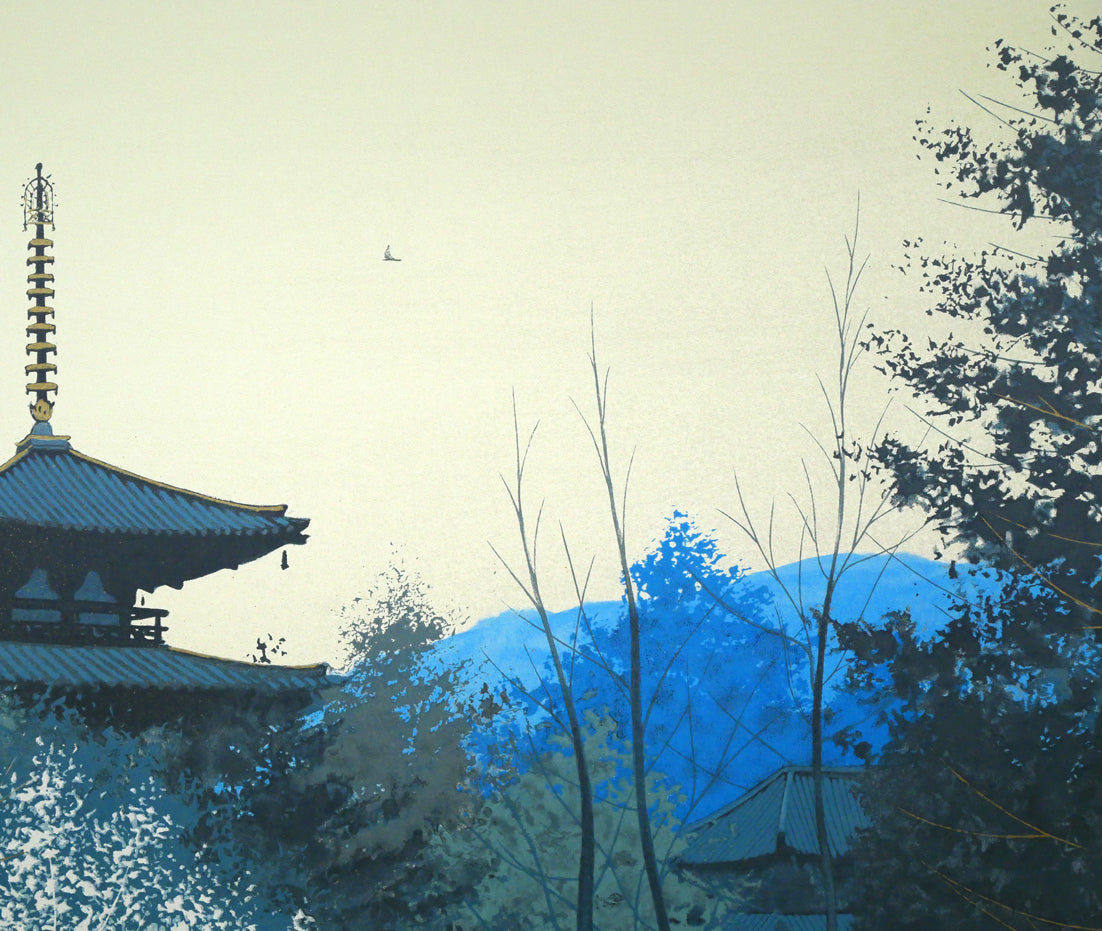 千住博「朝の大和」リトグラフ　拡大画像3