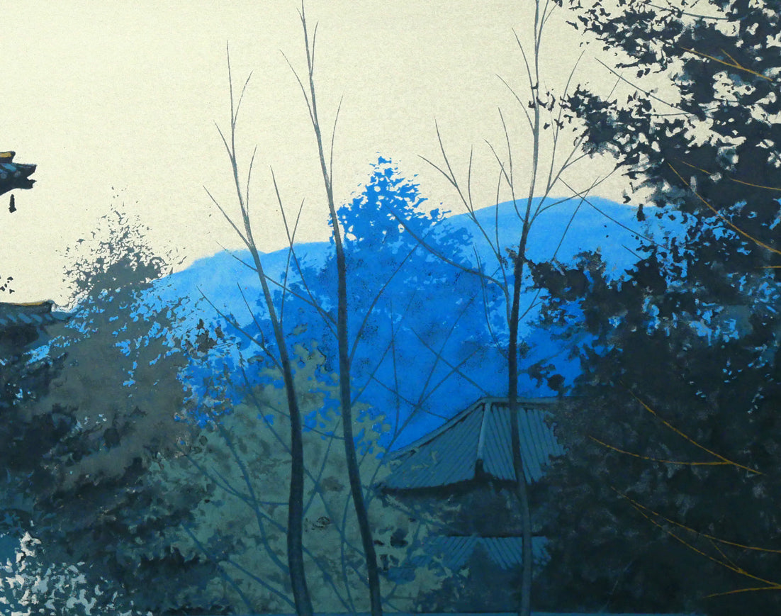 千住博「朝の大和」リトグラフ　拡大画像4