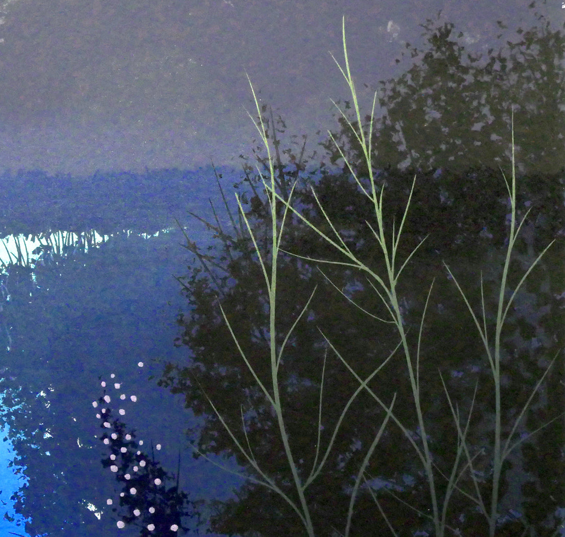 千住博「水」リトグラフ　拡大画像5