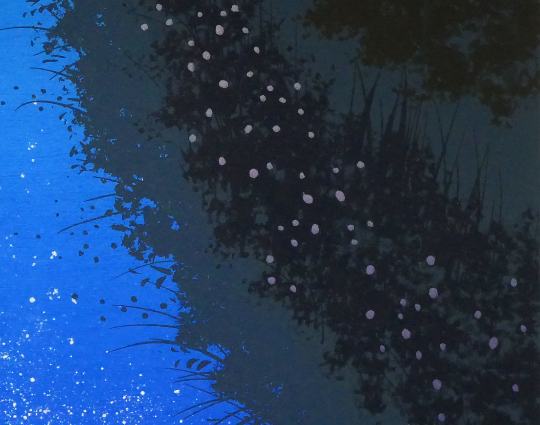 千住博「水」リトグラフ　拡大画像14