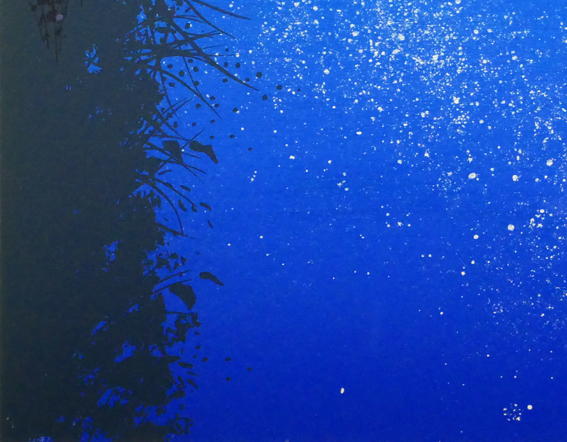 千住博「水」リトグラフ　拡大画像10