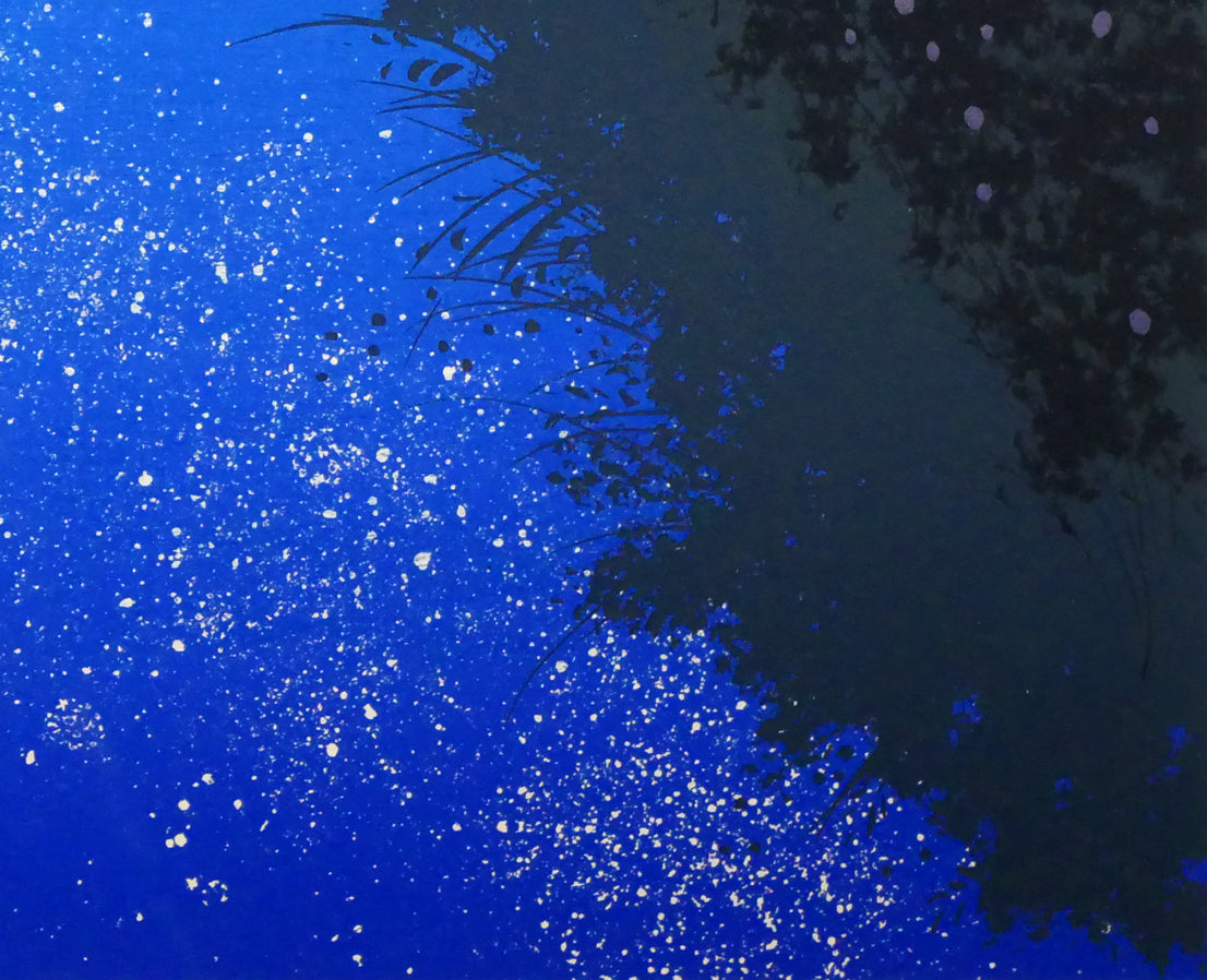 千住博「水」リトグラフ　拡大画像11