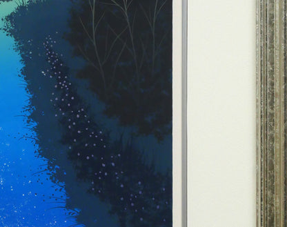 千住博「水」リトグラフ　額装画像4