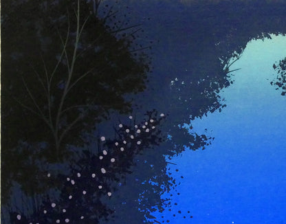 千住博「水」リトグラフ　拡大画像6