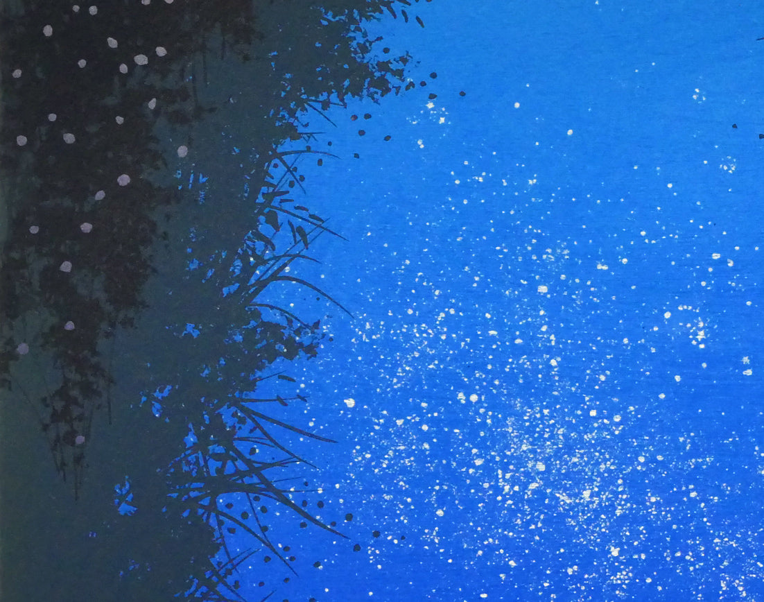 千住博「水」リトグラフ　拡大画像13