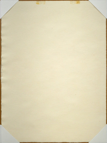 繁野三郎「薔薇」水彩画・6号小　作品裏側画像