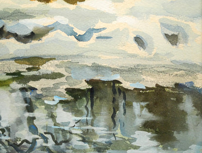 繁野三郎「円山」水彩画・6号小　拡大画像4