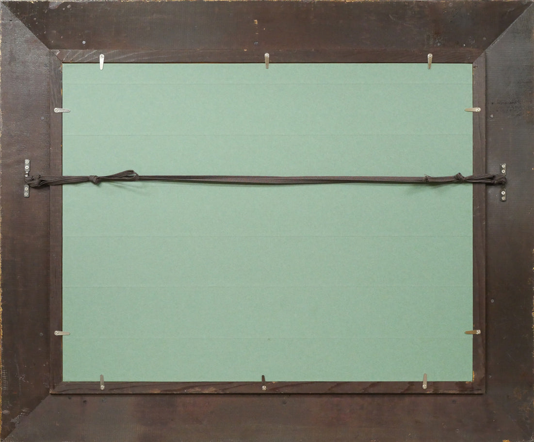 島田三郎「フェカン（フランス）」油絵・P10号　額縁裏側画像