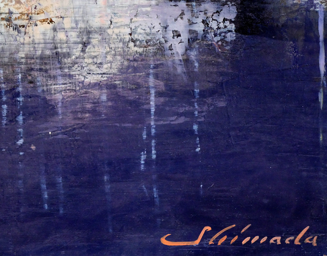 島田三郎「フェカン（フランス）」油絵・P10号　サイン拡大画像