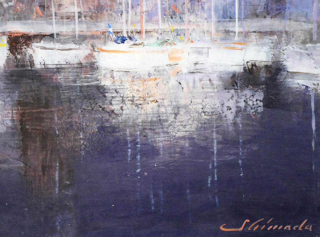 島田三郎「フェカン（フランス）」油絵・P10号　拡大画像4