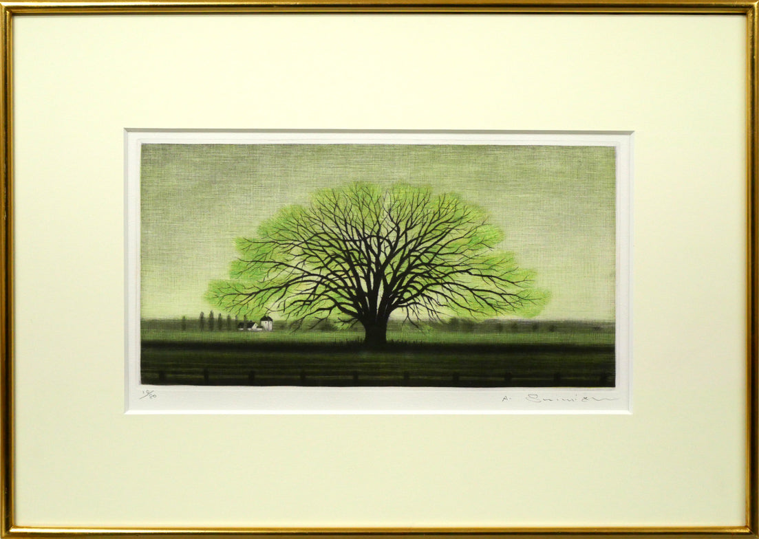 伊藤彪「奥穂高屏風岩」油絵・F6号