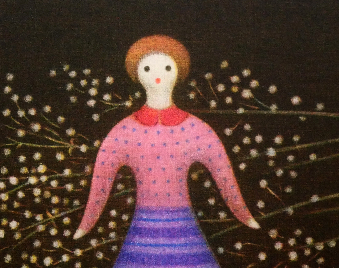 清水敦「かすみ草（Baby′s　Breath）」銅版画（カラーメゾチント）　拡大画像2