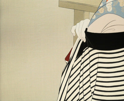 志村立美「仕度」木版画　拡大画像7