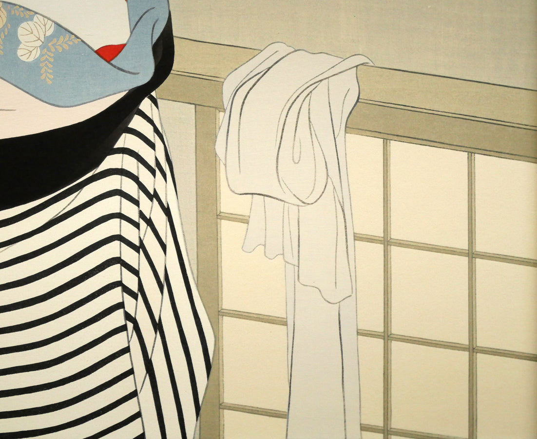志村立美「仕度」木版画　拡大画像8