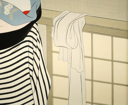 志村立美「仕度」木版画　拡大画像8