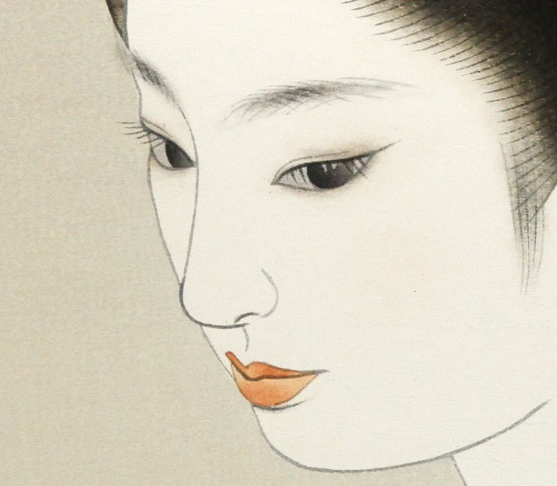 志村立美「仕度」木版画　拡大画像3