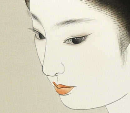 志村立美「仕度」木版画　拡大画像3