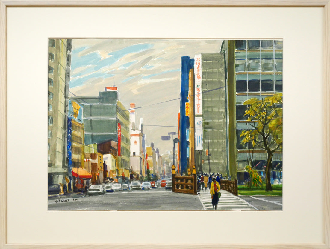 村田丹下「層雲峡」油絵・P12号