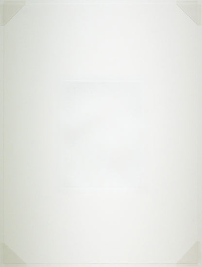 渋谷栄一「蝶と少女」銅版画　作品裏側画像