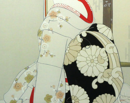 志村立美「舞妓」木版画　拡大画像3