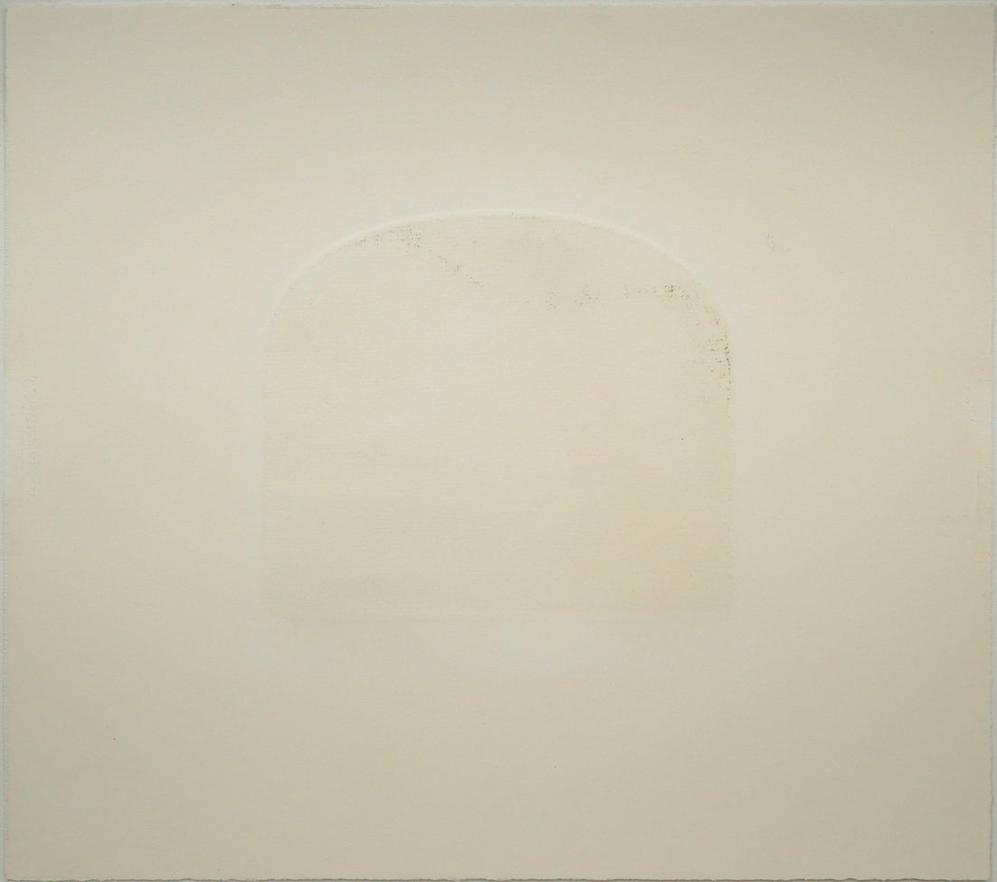 ステファン　ウイットル（Stephen　Whittle）「Sunlit　waters」銅版画　作品シート裏側画像