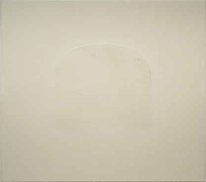 ステファン　ウイットル（Stephen　Whittle）「Sunlit　waters」銅版画　作品シート裏側画像