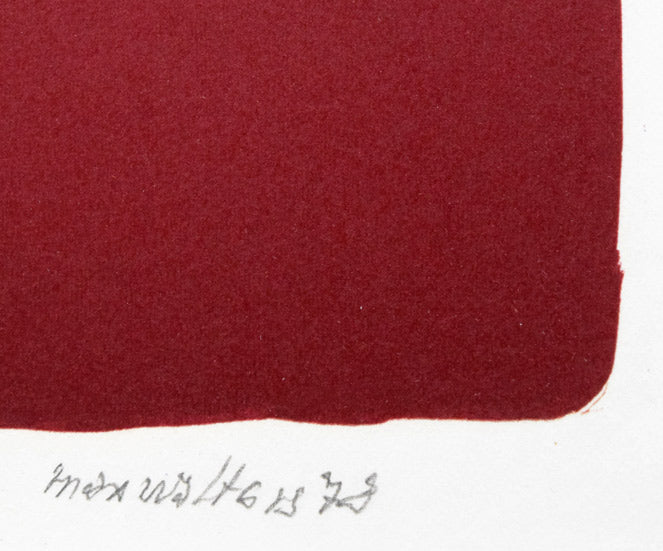 マックス・ワルター　スワーンベリ「想像力のポートレート」リトグラフ　本人直筆鉛筆サイン