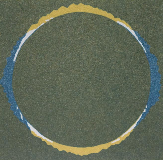 末武英一「無題（抽象）」シルクスクリーン版画　拡大画像4