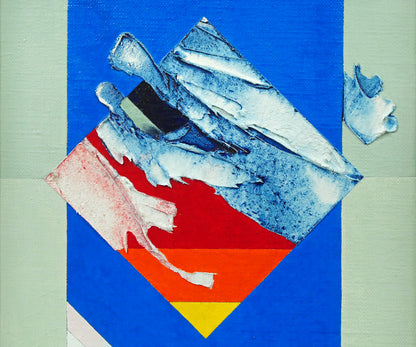 菅原弘記「シリーズ浮遊〈愛－1〉」油絵・F4号　拡大画像1