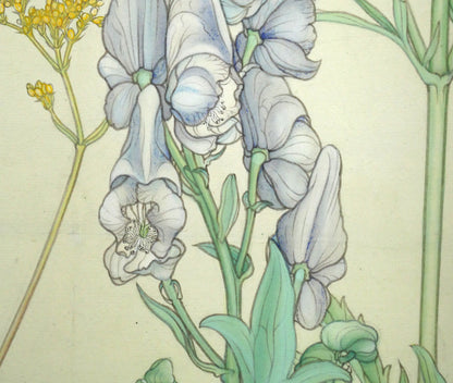 杉山寧「花」日本画・15号　拡大画像6
