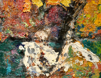 砂田友治「崖」油絵・F6号　拡大画像4