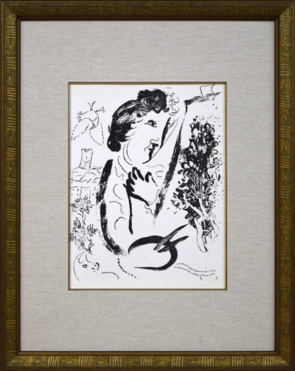 マルク・シャガール(Marc　Chagall)「Before　the　Picture」リトグラフ