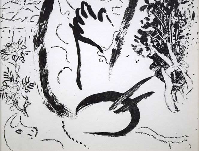 マルク・シャガール(Marc　Chagall)「Before　the　Picture」リトグラフ　拡大画像4