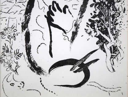 マルク・シャガール(Marc　Chagall)「Before　the　Picture」リトグラフ　拡大画像4