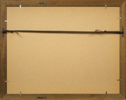 陜西歴史博物館印・芸術画廊　額縁裏側画像