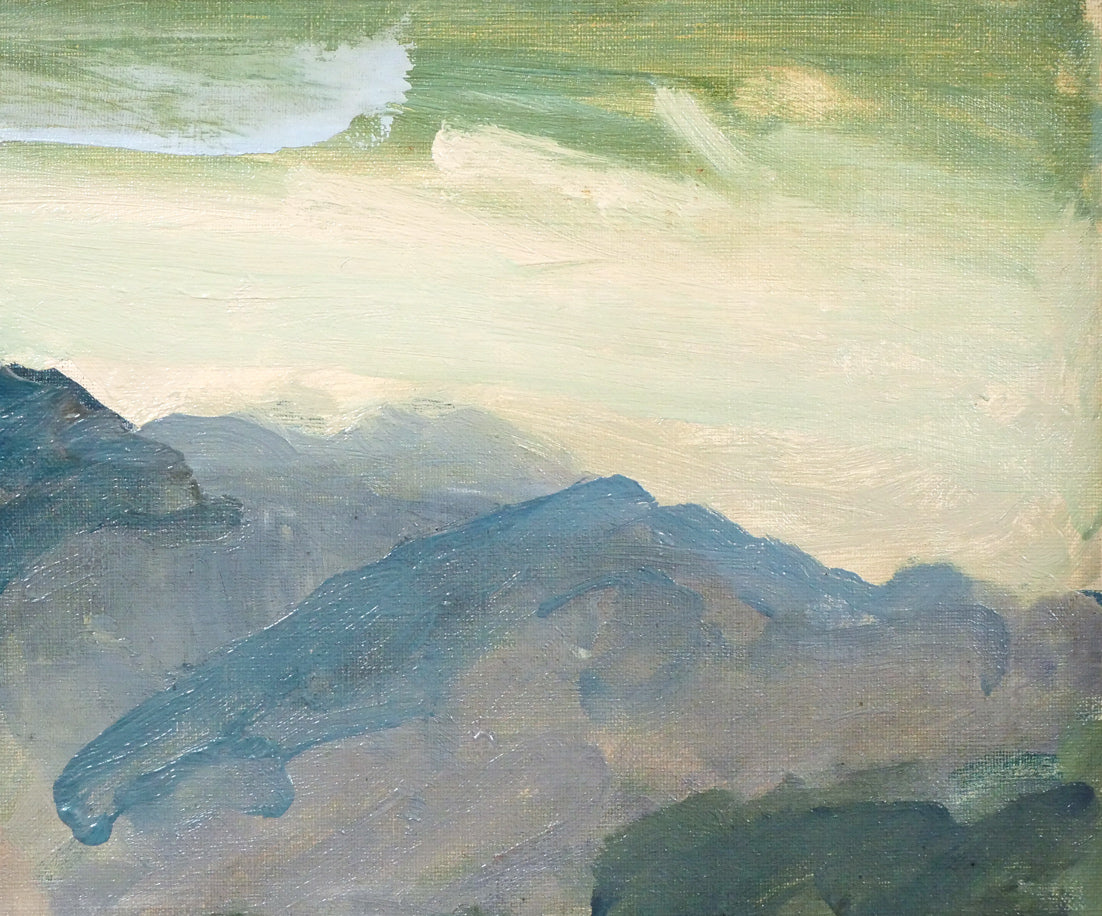 高橋北修「芦別岳」油絵・F8号　拡大画像3