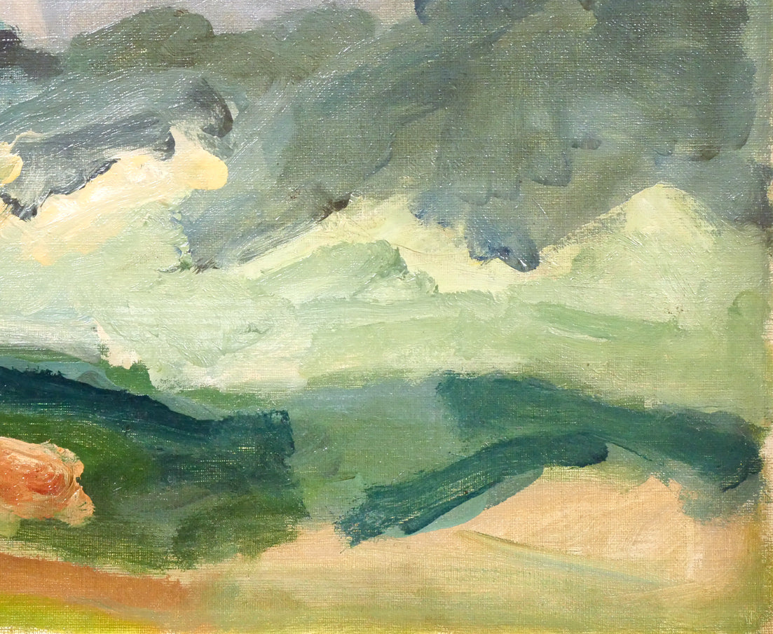 高橋北修「芦別岳」油絵・F8号　拡大画像5