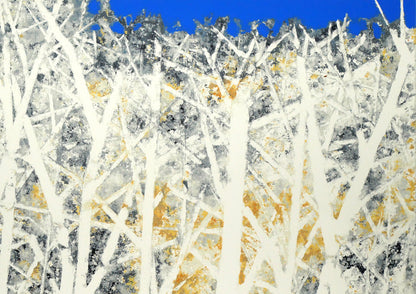 高橋英生「吹雪のあと」シルクスクリーン版画　拡大画像2